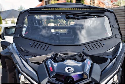 can-am x3 extremalshield windshield photo in action