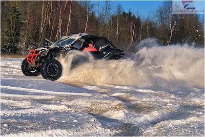 can-am x3 extremalshield windshield photo in action