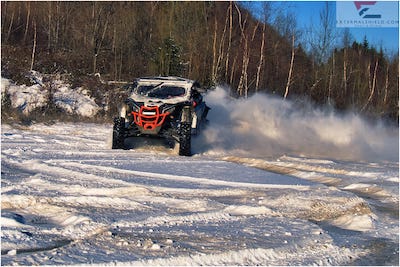 can-am x3 extremalshield windshield photo in action