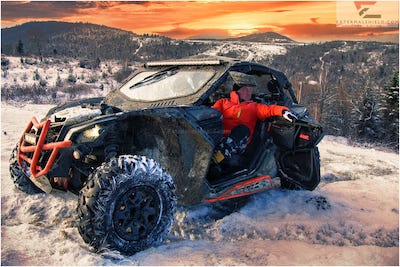can-am x3 extremalshield windshield photo in action